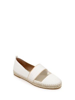 Женские эспадрильи ZAC ZAC POSEN цвета слоновой кости с лентой и сеткой Vida Toe без шнуровки, 6 М