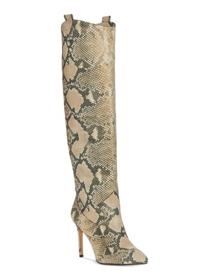 

VINCE CAMUTO Женские бежевые кожаные ботинки на шпильке с язычками и язычками, размер 6 м, Бежевый, VC-KERVANA