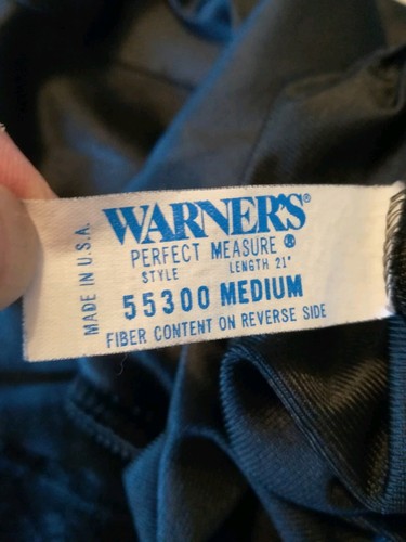 Black Warner's Mini Half  Slip size Medium