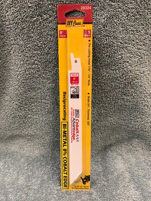 Bi-Metal Reciprocating Saw Blade 8''x 18 TPI x 3/4'' Wide (5-Pack) by IVY Classic