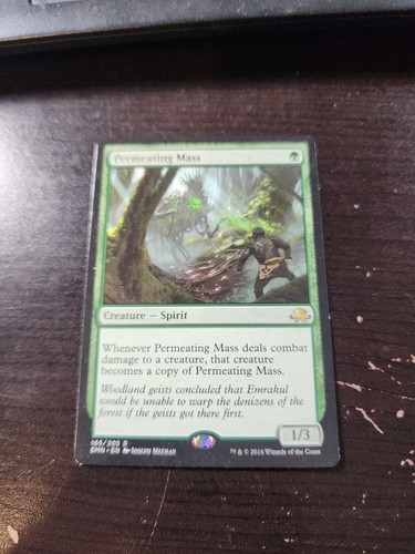 Permeating Mass 2x FOIL EMN MTG Eldritch Moon Rare MINT green Permeating Mass 2x FOIL EMN MTG Eldritch Moon Rare MINT green