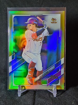 2021 TOPPS CHROME NPB JAPAN BASEBALL GOLD REFRACTOR #161 DAICHI SUZUKI