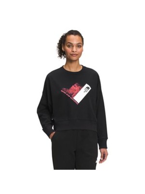

NORTH FACE Женская черная толстовка в рубчик с графическим логотипом, Черный