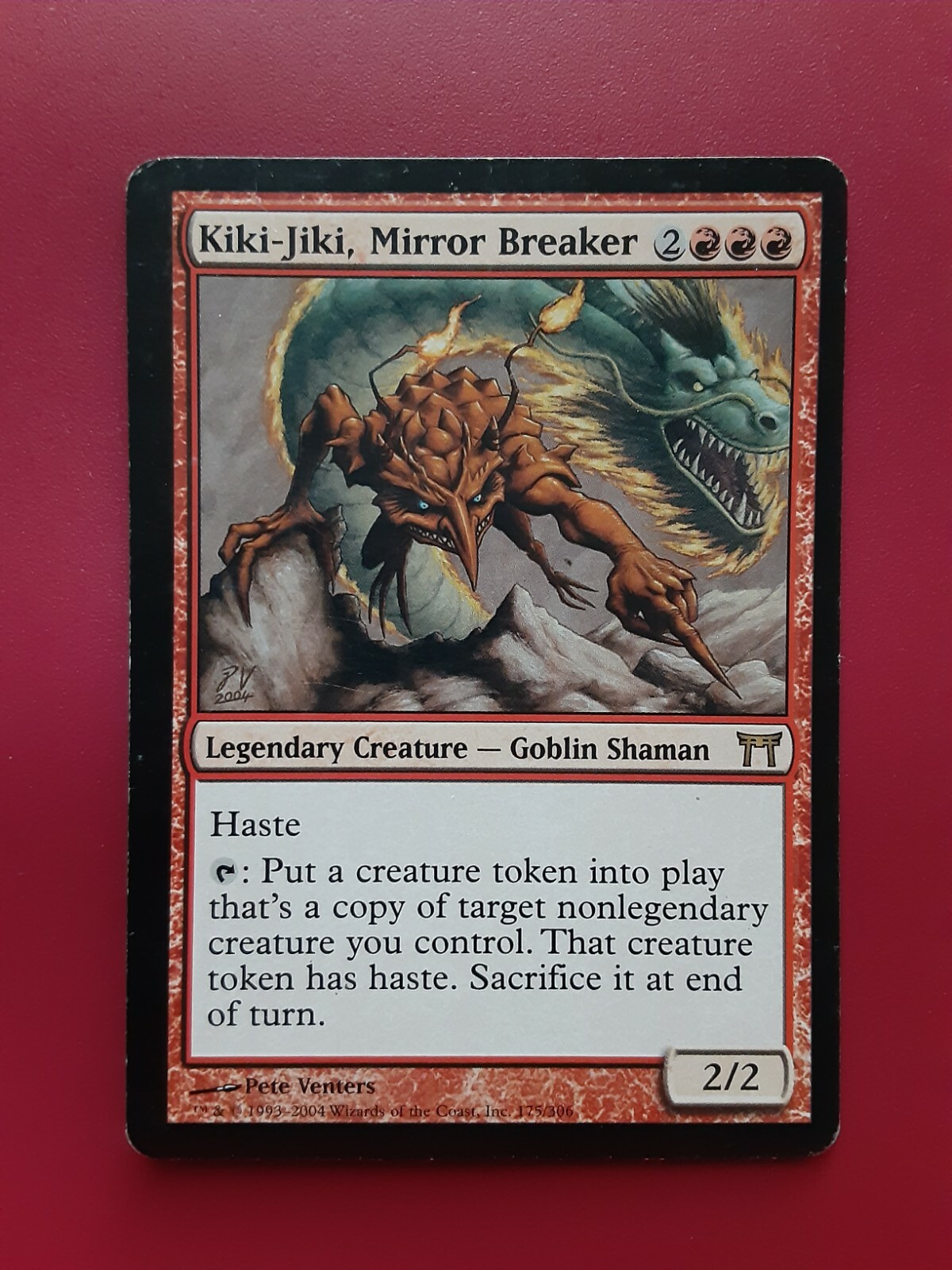 MTG Kiki Jiki Mirror Breaker Kamigawa MISCUT LP Light Play