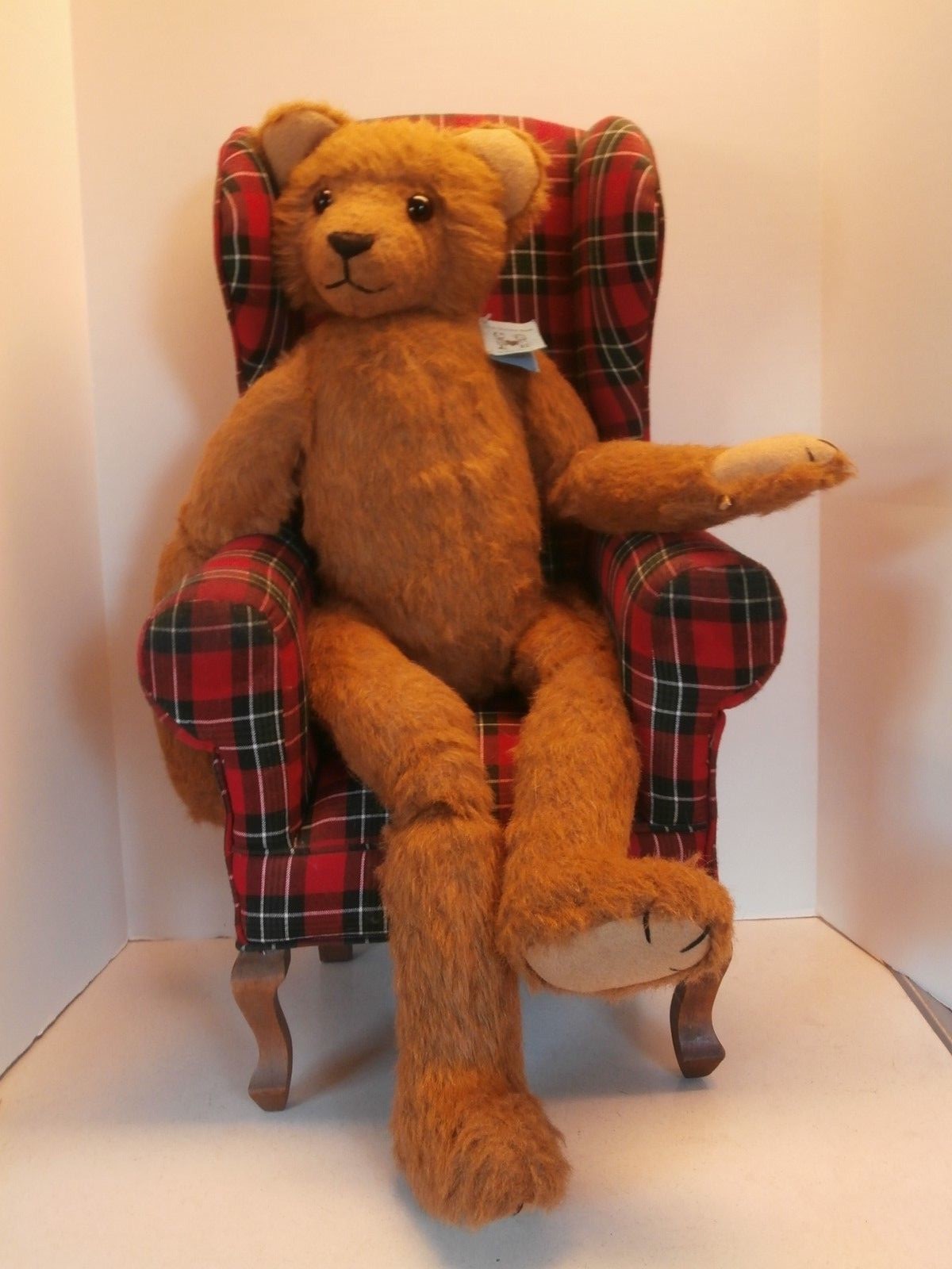 VINTAGE TEDDY BEAR BYMARDIE DROLSHAGEN DESINGNER OFBLACK DIAMONDBEARDOUBLEJOINTE