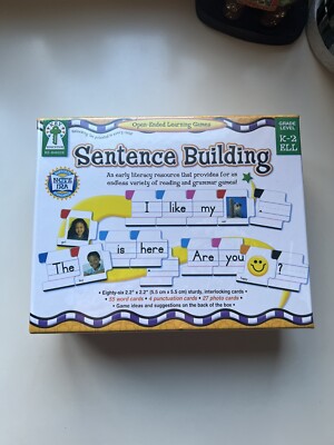 Sentence Building Open Ended Learning Games Early Literacy Resource New & Sealed