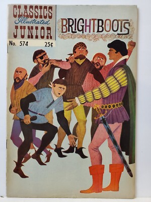 Classics Illustrated Junior #574 Brightboots HRN 576 Soft 25 Cent 1968