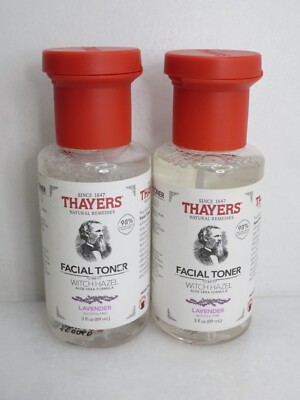 THAYERS FACIAL TONER WITCH HAZEL WITH ALOE VERA FORMULA LAVENDER 3 OZ LOT OF 2