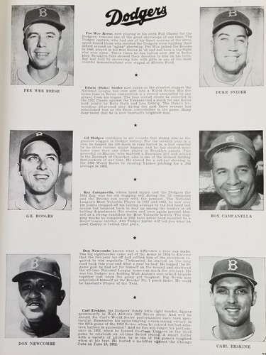 1955 World Series Program New York Yankees vs Brooklyn Dodgers