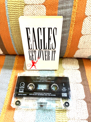 The Eagles Get Over It CASSINGLE featuring both LP & Live Versions FREE SHIPPING