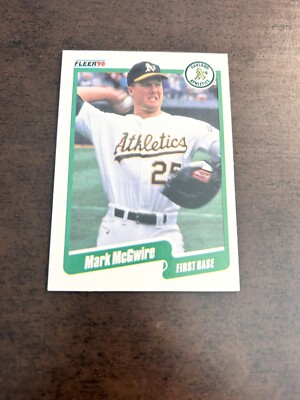  1990 Fleer - #15 Mark McGwire    C128
