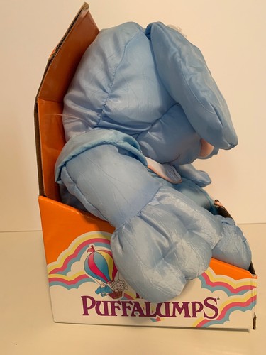 Rare Vintage Fisher-Price Puffalumps Blue Bunny Rabbit Plush NEW IN BOX Easter