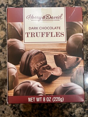 Harry and David dark chocolate truffles 8 ounce Gift Box (hd2)