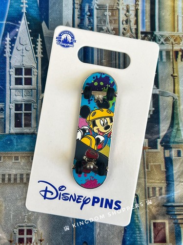 Disney Parks Mickey Mouse Paint Splatter Skateboard Open
