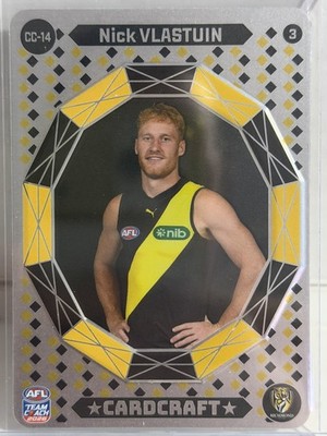 AFL Nick Vlastuin 2026 Team Coach Cardcraft CC-14 Richmond Card