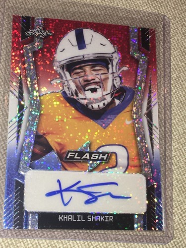 PARIS Match　クローディアシファー KHALIL SHAKIR 2022 Leaf Flash Autograph #3/7 BUFFALO BILLS