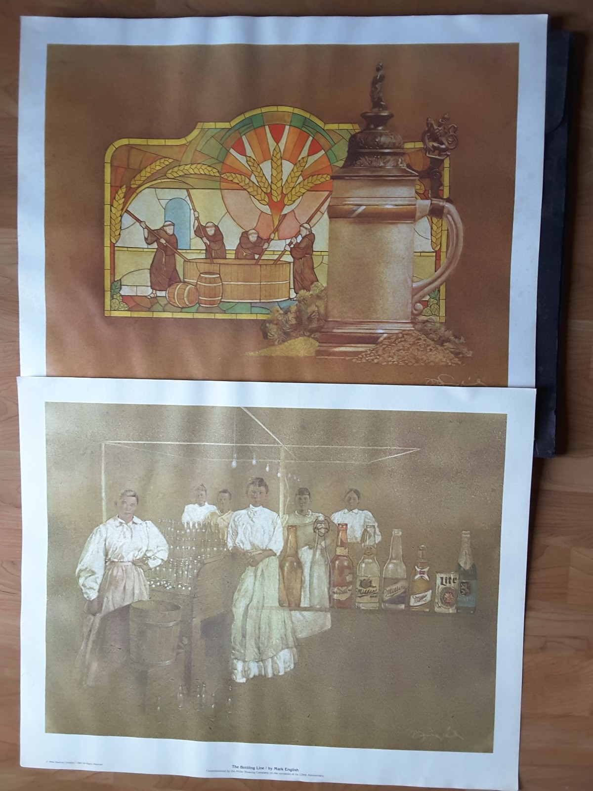 Miller Brewery Brewing Co. Art Wall Prints 125th Anniversary Set of 11 Milwaukee