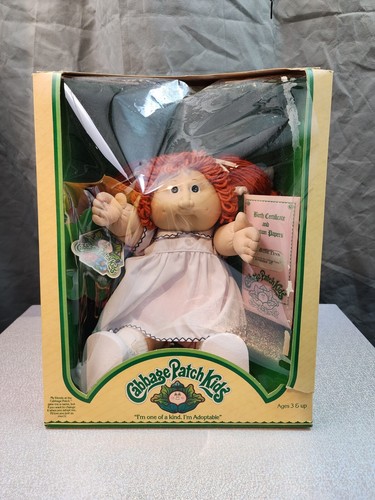 Cabbage Patch Kids 1983 Coleco Rare In Box November 1st Gertrude Lynn Red