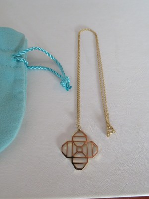 18K Yellow Gold Tiffany & Co. Paloma Picasso Zellige Collection Necklace Pendant