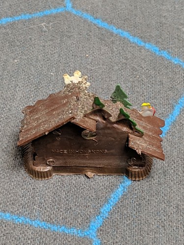 Miniature Plastic Nativity Scene Made In Hong Kong