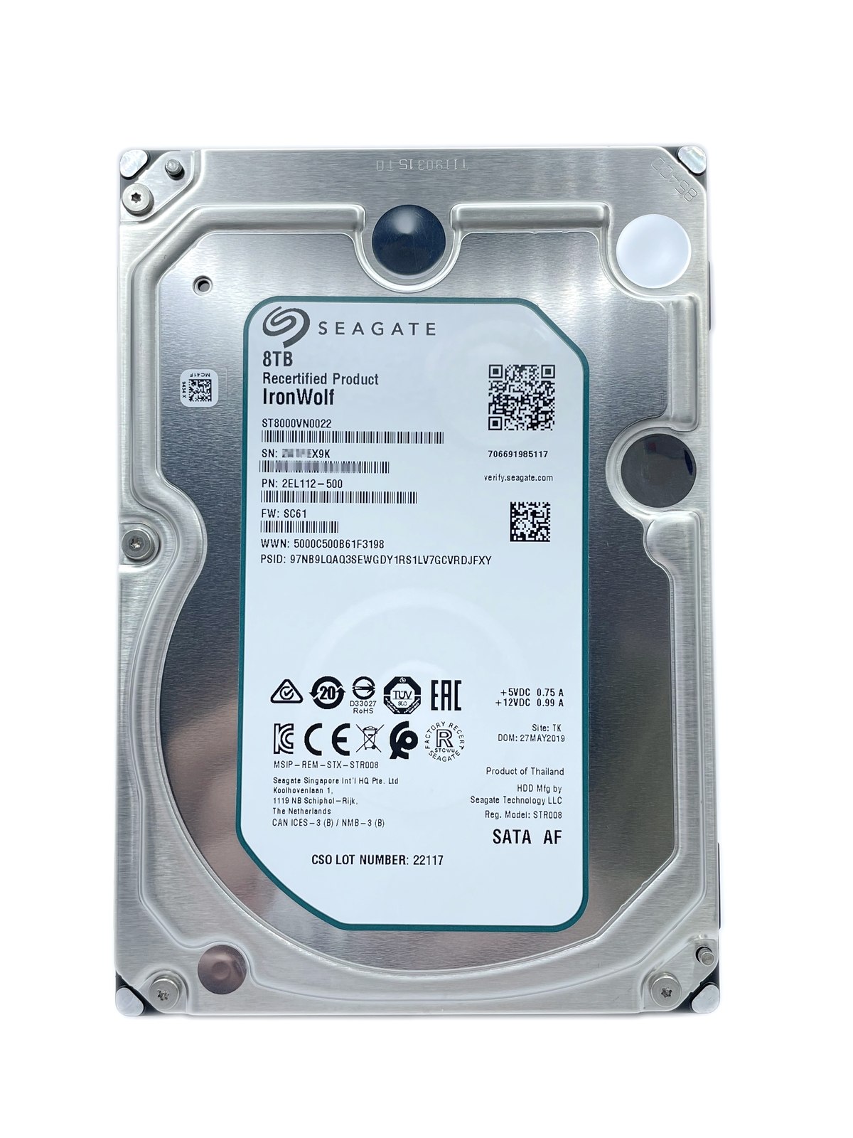 SEAGATE IronWolf 8TB ST8000VN0022 【公式通販】