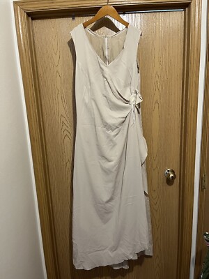 Women's Prom Dress Size M Beige Low High Champagne New