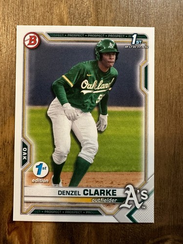 ドラフトキング　1-7     9-18 DENZEL CLARKE 2021 Bowman Draft 1st EDITION ROOKIE #BD-128
