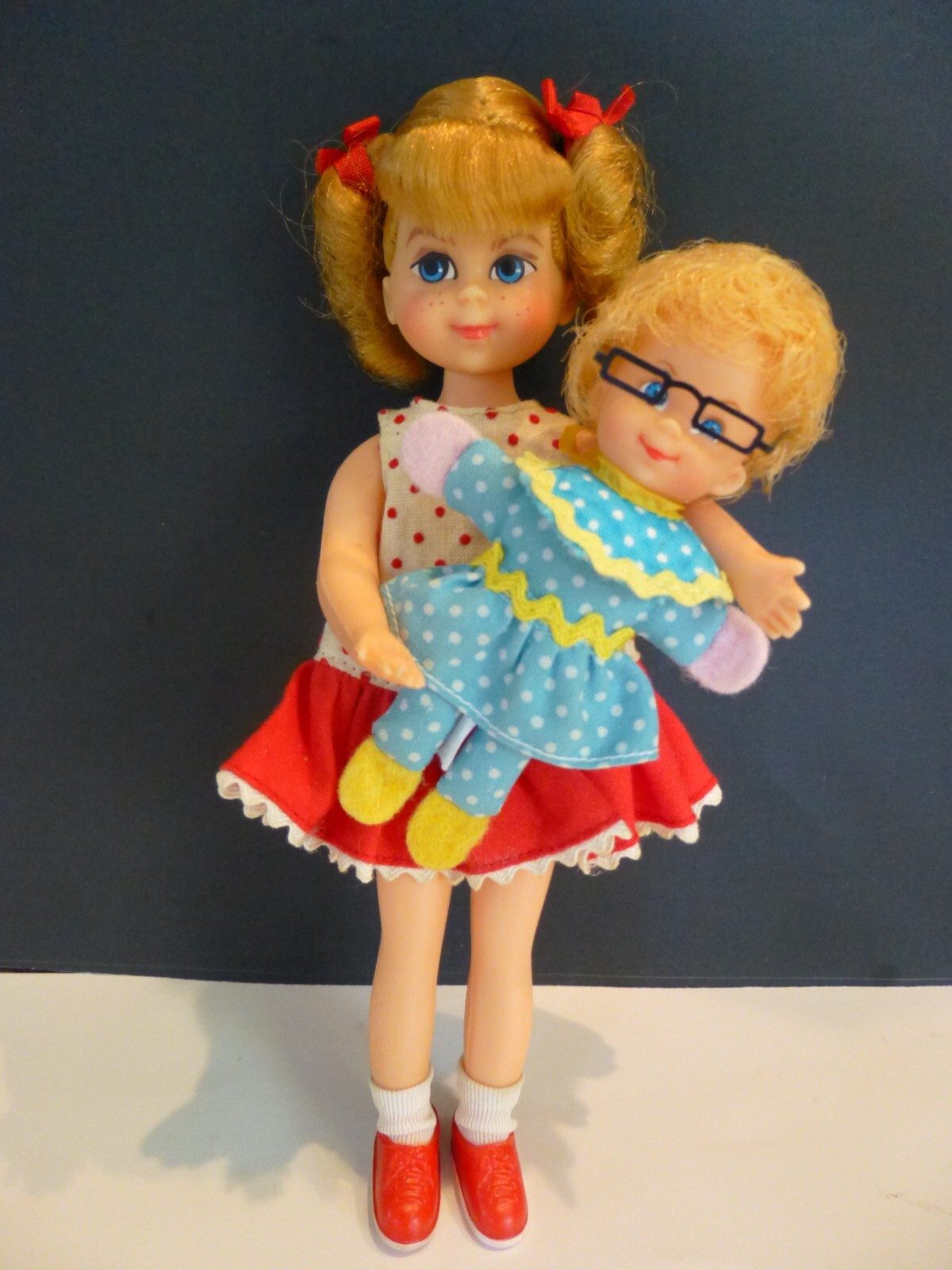 Vintage 1967 BUFFY Doll with Mrs Beasley Doll Eyeglasses # 3577 Family Affair