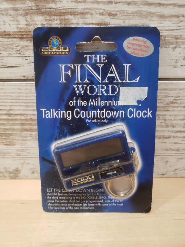 The Final Word of The Millennium Talking Countdown Clock 1999 Keychain 