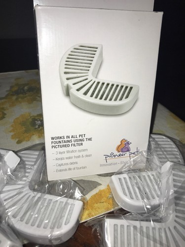 Pioneer Pet Raindrop Fountain Water Filters 3 Pack + 1 (Total Of 4 filters)