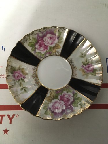 VINTAGE LEFTON  CHINA Shabby Chic Pink Rose Tea Cup Saucer Gold Trim