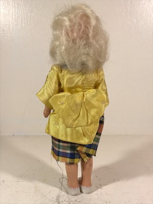50s 60s Plastic Doll SIDE EYE no mark? unknown Vintage