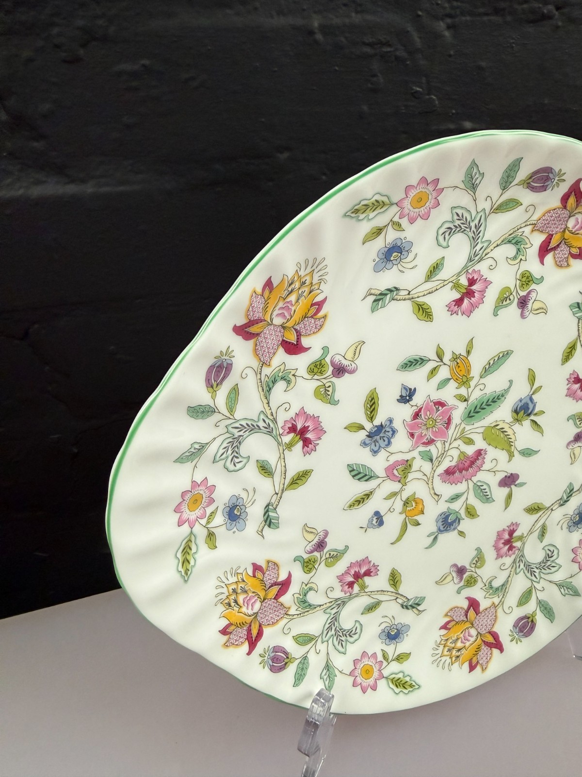Minton Haddon Hall Eared Cake / Bread Plate 27 cm Wide 2 Available