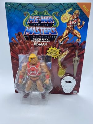 Masters of the Universe Thunder Punch He-Man Deluxe Figure Set