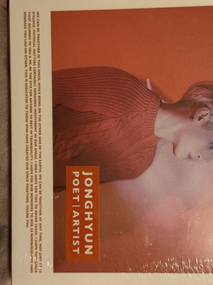 ジョンヒョン アルバム SHINee SHINee Jonghyun Poet Artist Solo Album 2018 CD + 86P Booklet