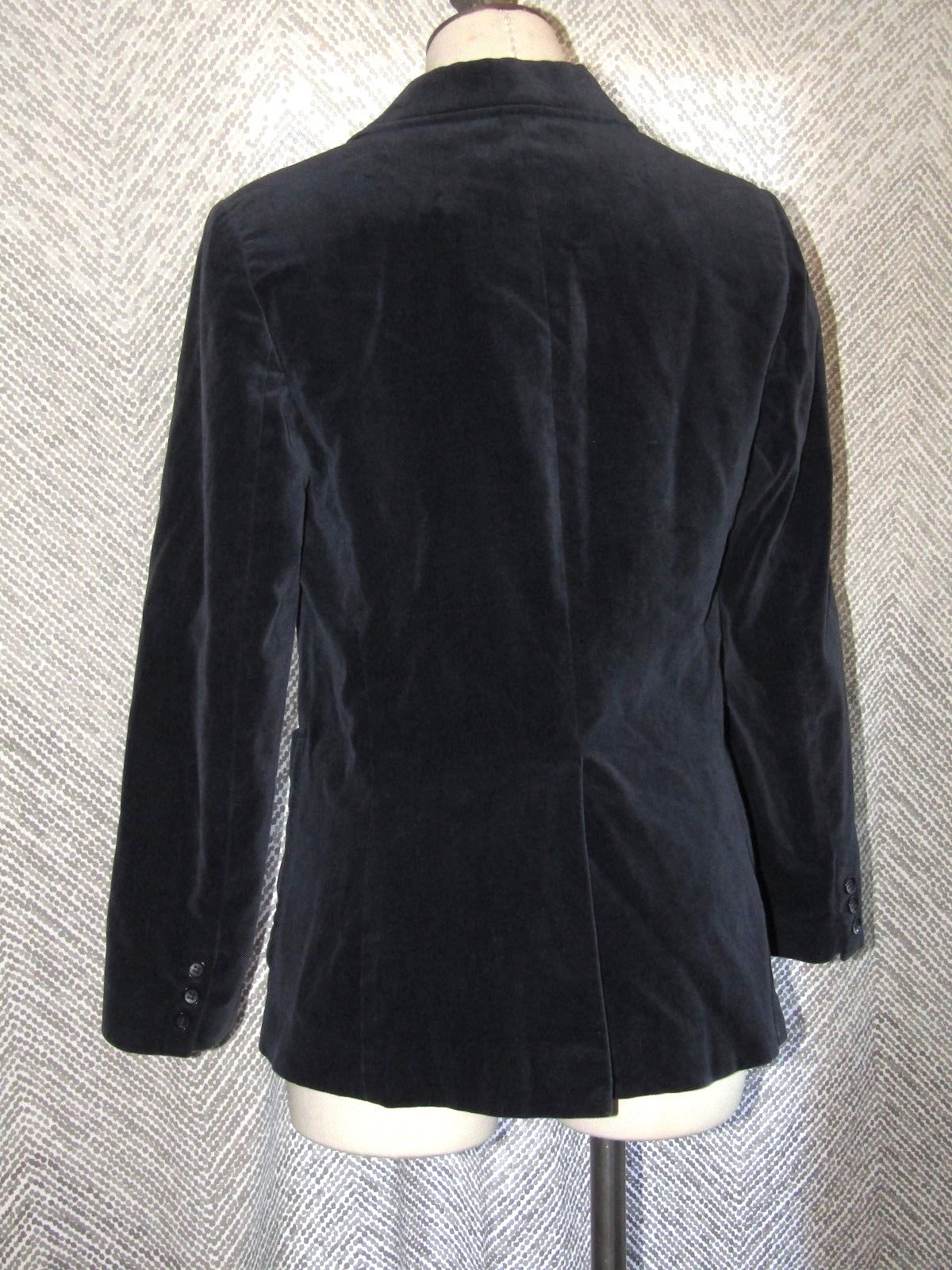 Vintage TR Bentley Womens Velvet Blazer Size 12 Suit Jacket Royal Blue JAPAN