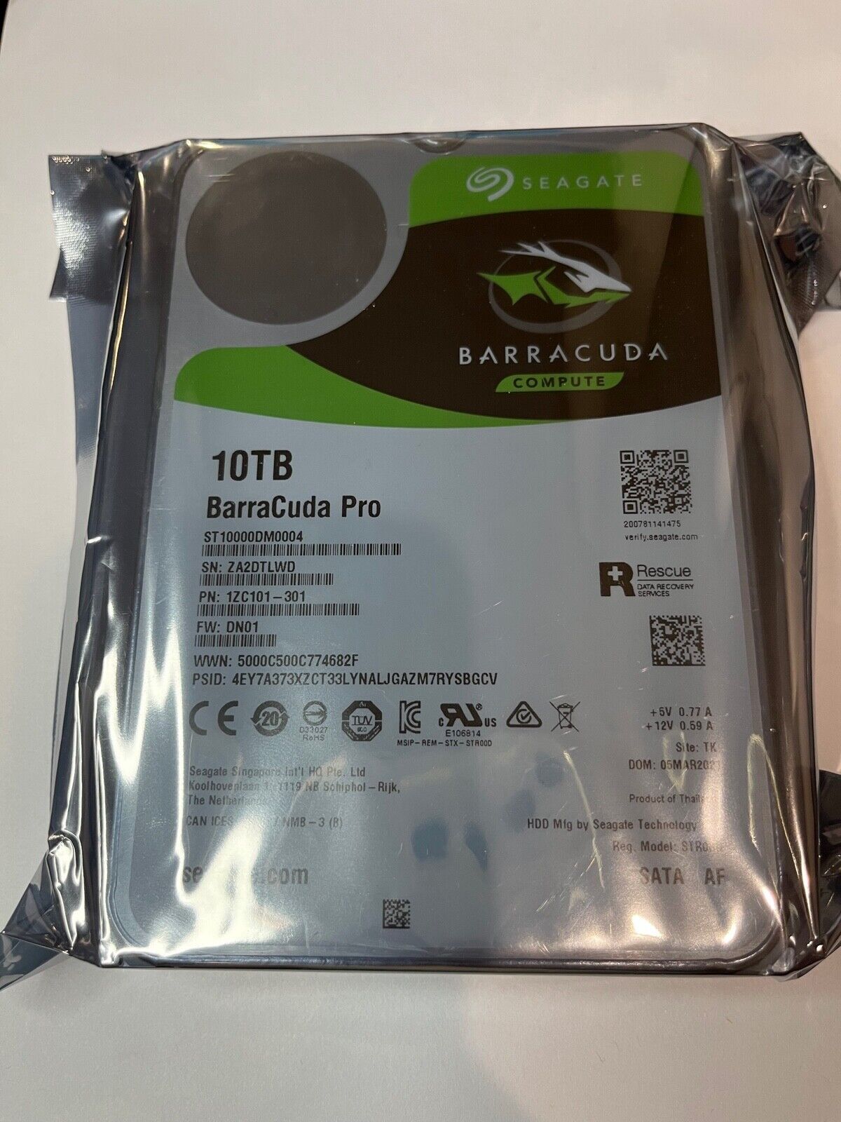 Seagate ST10000DM0004（HDD 3.5インチ 10TB） Seagate Barracuda Pro ST10000DM0004 10TB 7200RPM SATA 6.0Gb