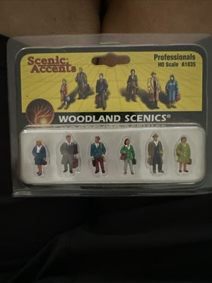 Woodland Scenics A1835 Professionals HO Train Mechanic Figures  (Set of 6)