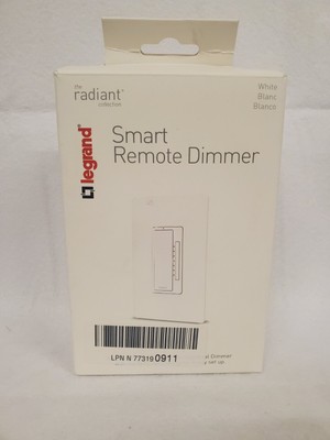 Radiant - Wireless Smart Dimmer with Netatmo White  White Finish Legrand