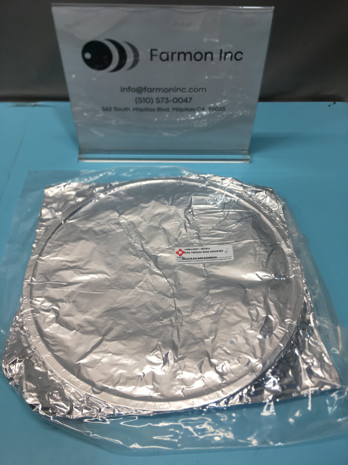 TOSOH 805-519-AG-B4R-540065AG GAS TRENCH RING MODIFIED, 167609