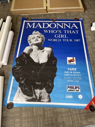 マドンナ　WHO'S THAT GIRL　非売品 特典用ポスター USポスター『フーズ・ザット・ガール』（Who's That Girl