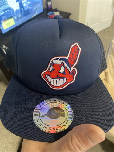 ⚾️ RETRO THROWBACK CLEVELAND INDIANS CHIEF WAHOO BLUE