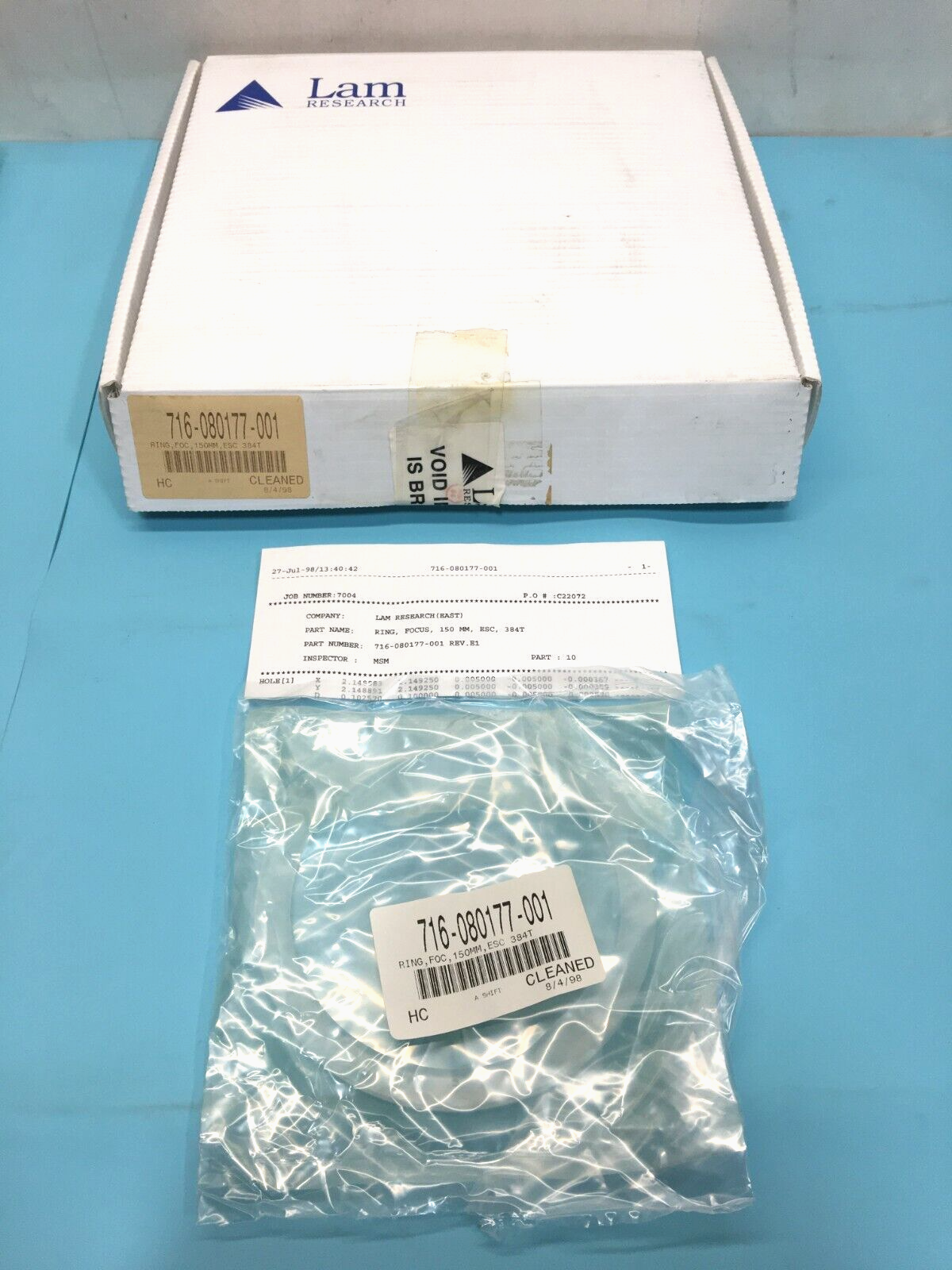 LAM 716-080177-001 Ring Focus 150mm ESC 384T, 115895