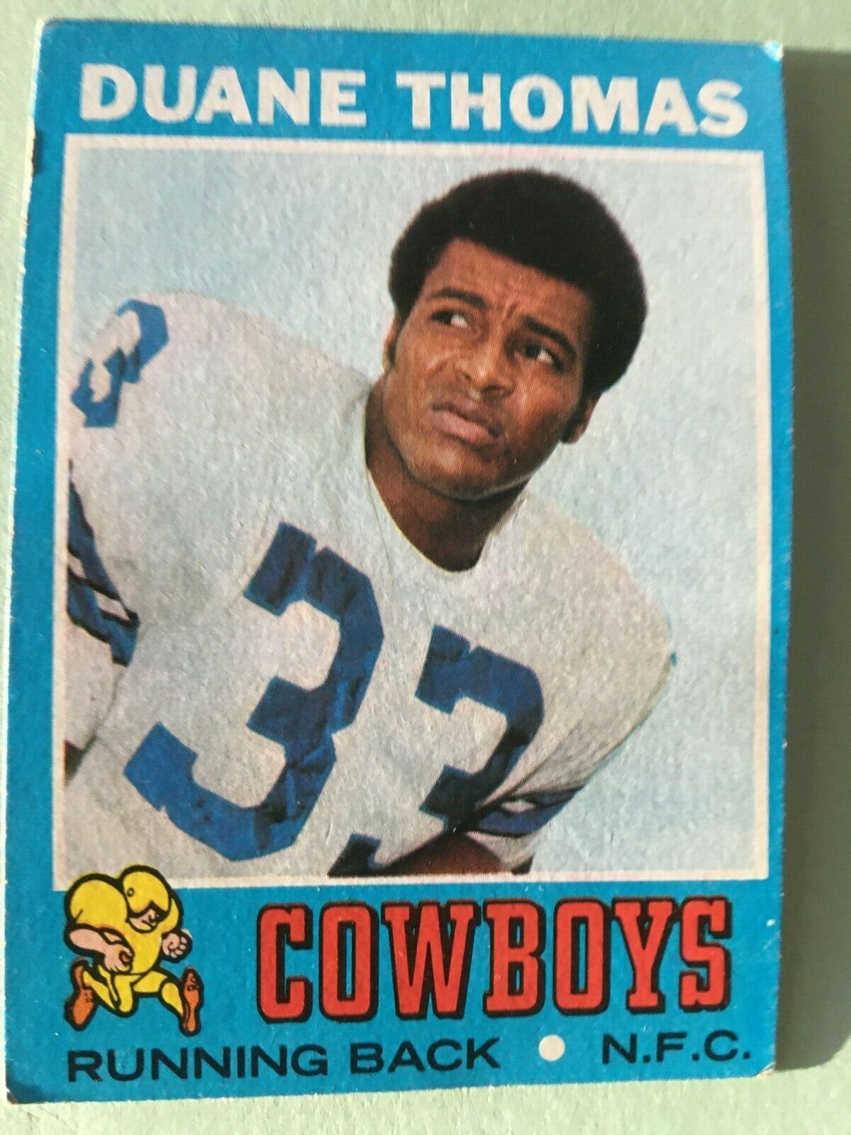 1971 Topps Duane Thomas Dallas Cowboys #65 ROOKIE Card - VG Cond.. rookie card picture