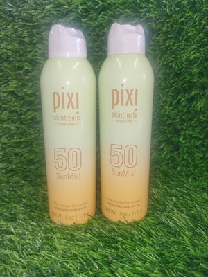 2x Pixi Skin Treats 50 SunMist Water Resistant SPF 50 6 fl oz. Exp 12/25