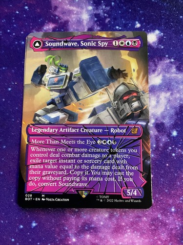MTG　音波のスパイ、サウンドウェーブ　シャッタード・グラス　Foil 028)□シャッタード・グラス□《音波のスパイ、サウンドウェーブ