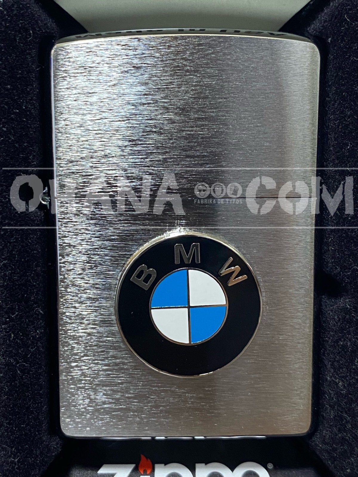 ◆希少非売品未使用 1950年代！BMW BMWロゴ刻印 店頭用 オイルライター Zippo BMW Logo Emblem Metal Standard Type Mark Silver Brass