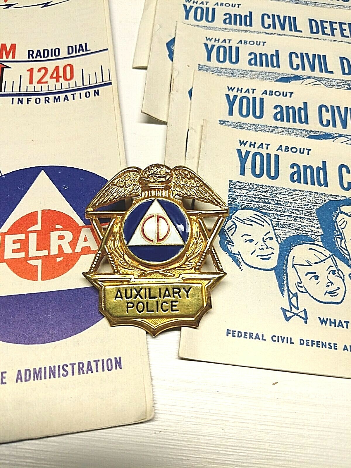 1953 Civil Defense Lot, Conelrad Radio Civil Defense Pamphlets, Set of 5