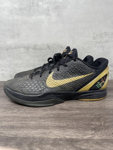 Nike Kobe 6 BHM Mens 12 Gold Black History Month 2011 429659