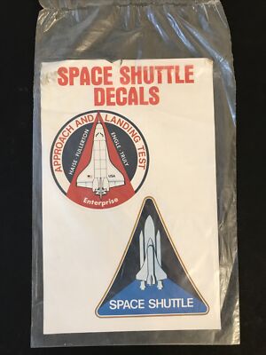 Vtg 1979 Official NASA Space Shuttle decals, HAISE - FULLERTON - ENGLE - TRULY